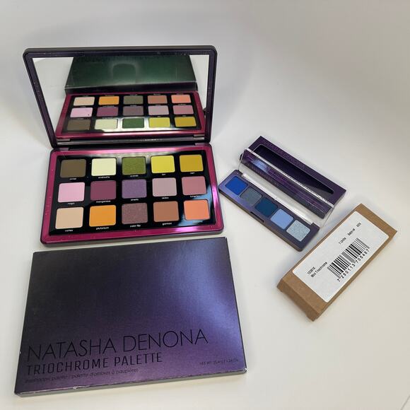 Natasha Denona Triochrome 15 Shade Eyeshadow Palette New in Box Large Pans Rare - Picture 13 of 16